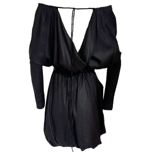 ALL SAINTS SPITAFIELD "LBD" Dress w/Pleated Skirt and Stretch Waistband - Picture 4 of 8